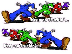 Keep on Truckin’ Right & Left 14″ x 6″ Decals