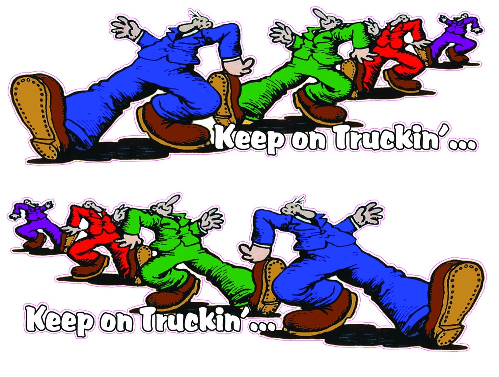 Keep on Truckin’ Right & Left Large 48″ x 18″ Decals