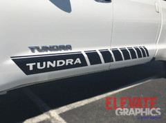 2007-2025 For Toyota Tundra Decals Side Rocker Two Stripes Vinyl Graphic Sticker