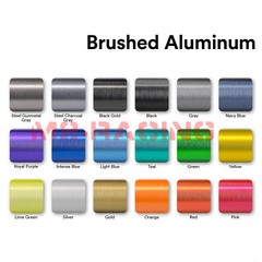 Premium Black Brushed Aluminum Steel Vinyl Wrap Sticker Film Decal Air Release