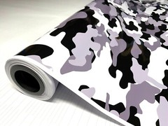 Black White Gray Glossy Camouflage Vinyl Car Wrap Sheet +Tools( 2 feet & up)