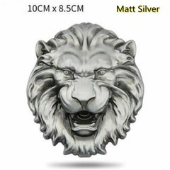 3d Metal Lion Head Relief Car Emblem Motorcycle Trunk Fender Badge Decal Sticker
