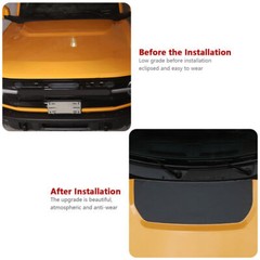 Car Front Engine Hood Sticker Decal Cover Trim For Ford Bronco 2021+ Black Parts