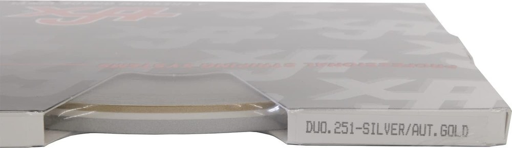 Universal 4/16″ 2-Color Pinstripe (Duo-Tone) 02045251-Silver Met/Autumn Gold Met