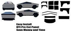 Tesla Model 3/Y/X/S Cybertruck DIY PreCut PPF Kit Vinyl Wrap Gloss Sapphire Blue