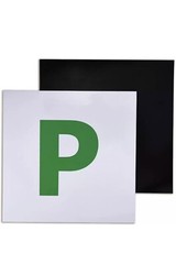 2pc New Driver P Plate Fully Magnetic Safety Car Learner Just Passed Legal Sign