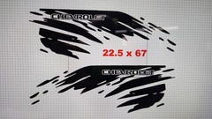 Chevy Silverado Graphics Large MUD Splatter Side Decal Vinyl Sticker Stripes X2