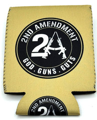 2nd Amendment…God -Guns -Guts…Can Koozie ..+ 5 – 2A Car / Truck Stickers