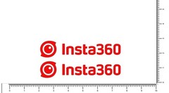 Insta 360 Die Cut Vinyl Sticker Set of 2, 5″ Pick your color