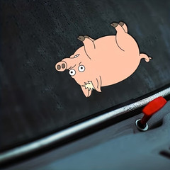 Spider Pig Car Sticker – Homer, Simpsons Movie Weatherproof Bumper & Window Dec