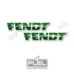 FENDT Premium Vinyl Decal / Sticker 2-Pack – Agricultural Equipment Logo