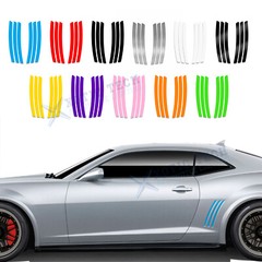 For Chevy Camaro 2010 2011 2012 2013 2014 2015 Side Vent Stripe Decal Insert 6pc