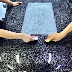 Premium Forged Carbon Fiber Vinyl Film Wrap Roll High Gloss Black Sticker Decal