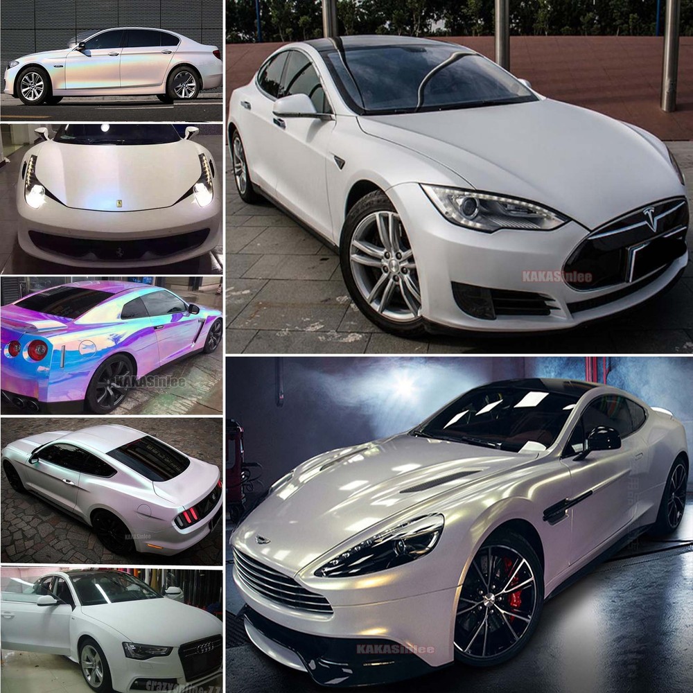 Car Wrap Glitter Chameleon Satin Mirror Chrome Pearl Metal Vinyl Sticker / WH US