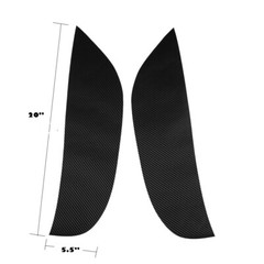 4x Door Panle Protector Anti Kick Scratch Cover Scuff Trim Sticker Carbon Fiber