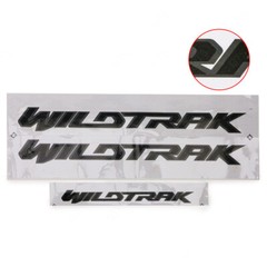 Set Black Side Rear Sticker Decal For Ford Ranger Wildtrak 4×4 2018 2020