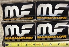4 MAGNAFLOW EXHAUST BLACK STICKER LOT RACING TOOL BOX NASCAR NHRA OFF ROAD