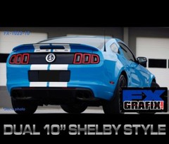 2013 – 2014 Ford Mustang Shelby Lemans Roush Style Rally Stripes Dealer Quality