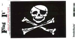 Jolly Roger – Pirate Flag – Vinyl Decal Sticker 3.5” x 5”