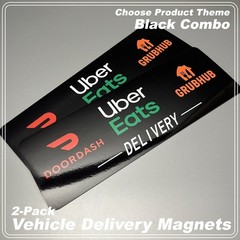2-Pack Car Magnets for Gig Delivery Drivers FREE SHIPPING!