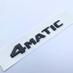 New Black 4Matic Rear Trunk Emblem Tailgate Lid Badge For Mercedes Sticker