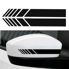 5Pcs Car Side Body Vinyl Decal Sticker Sports Racing Stripe Hood Mirror Decals