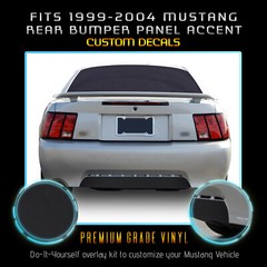 For 1999-2004 Ford Mustang Rear Bumper Panel Accent Precut Decal – Flat Matte