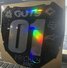 01 ODI Number Plate Decal – (Black/Holographic/Sparkle) – Item#109