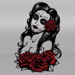 2 Color Sugar Skull Sexy Girl Graphic Tailgate Hood Window Decal Vehicle Vinyl