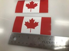 5 Pack Canada Flag – Vinyl Sticker – 4 Inch X 2 Inch