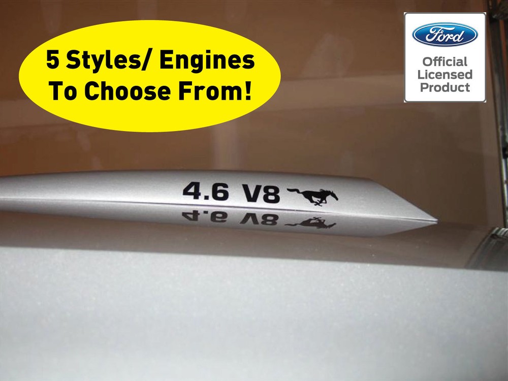 Ford Mustang Hood Scoop Decals For V6 & V8 Vinyl Decals Graphics Stickers 94-98