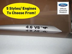 Ford Mustang Hood Scoop Decals For V6 & V8 Vinyl Decals Graphics Stickers 94-98