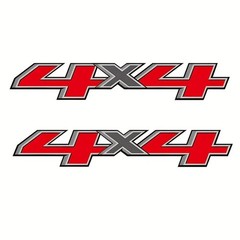2Pcs 4X4 Off Road Truck Bed Side Vinyl Decals Waterproof Stickers for Pickup SUV