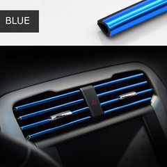 10 PCS Car Interior Air Conditioner Outlet Decoration Stripes Cover Accessories