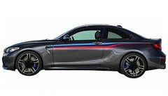 Graphics Tricolor Stripe Side Sticker For BMW M Performance Rear Bumper Decals