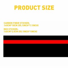 Universal Car Stripes Rally Racing Hood Front 5D Carbon Fiber Decal Wrap Sticker