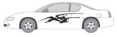 VINYL GRAPHIC #A1187 DECAL VEHICLE CAR TRUCK CROSS OVER SUV VAN SEMI MODERN AUTO