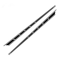 2PC Set Racing Sport Side Fender Skirt Stripe Vinyl Decal Sticker For Car SUV US