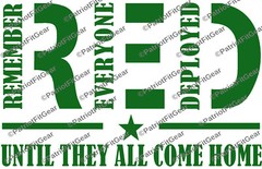 Remember Everyone deployed,Until They Come Home,Support our troops,Vinyl Decal