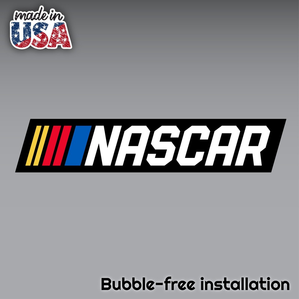 NASCAR RACING Black DECAL STICKER VINYL USA MADE TRUCK VEHICLE WINDOW WALL CAR