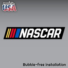 NASCAR RACING Black DECAL STICKER VINYL USA MADE TRUCK VEHICLE WINDOW WALL CAR