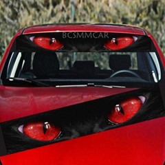 Front Windshield Decal Cat Eye Graphic Car Window Sticker PVC Decor Accessories