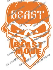 Beast Mode,Skull Bandanna,Exercise,Fitness,Motivation,Beast,Custom Vinyl Decal