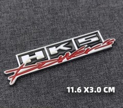 3D Metal HKS Power Sports Car Trunk Tailgate Rear Emblem Badge Decal Sticker JDM