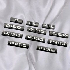 Car Body Rear Trunk Badge Emblem Decal Sticker P400 P400e P250 S P340 P380 HSE
