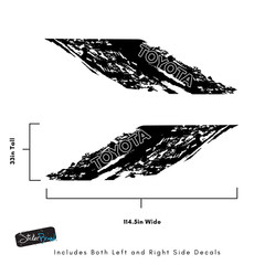 Truck Mud Splash Vinyl Decal Graphic Sticker for Toyota Tacoma. 2005-2024. #6800