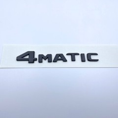 New Black 4Matic Rear Trunk Emblem Tailgate Lid Badge For Mercedes Sticker