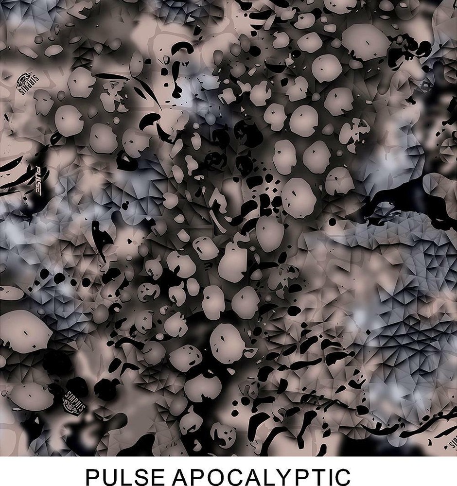 Pulse Apocalyptic Camo vinyl Wrap air release MATTE Finish 12″x12″