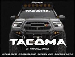 TACOMA Custom Text Windshield Banner Decal Sticker logo for Toyota Tacoma Trucks