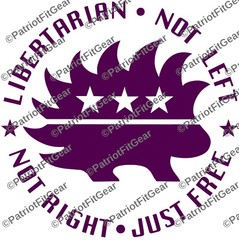 Libertarian,Not Left,Not Right,Just Free,10″x10,Dont Tread On Anyone,Vinyl Decal